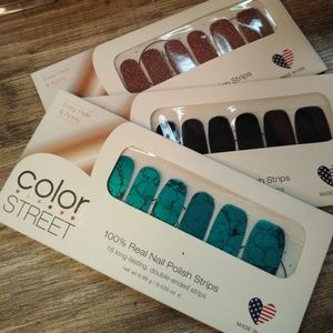 3 pcks of Color street nails